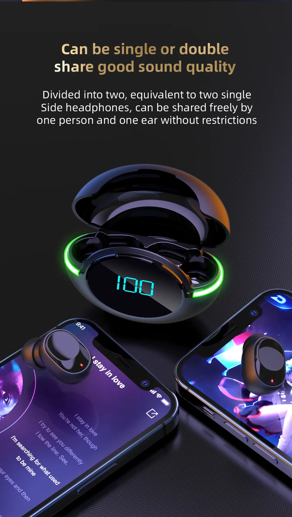 Y80 Bluetooth 5.2 ANC Earphones – True Wireless with Mic – audio-accessory