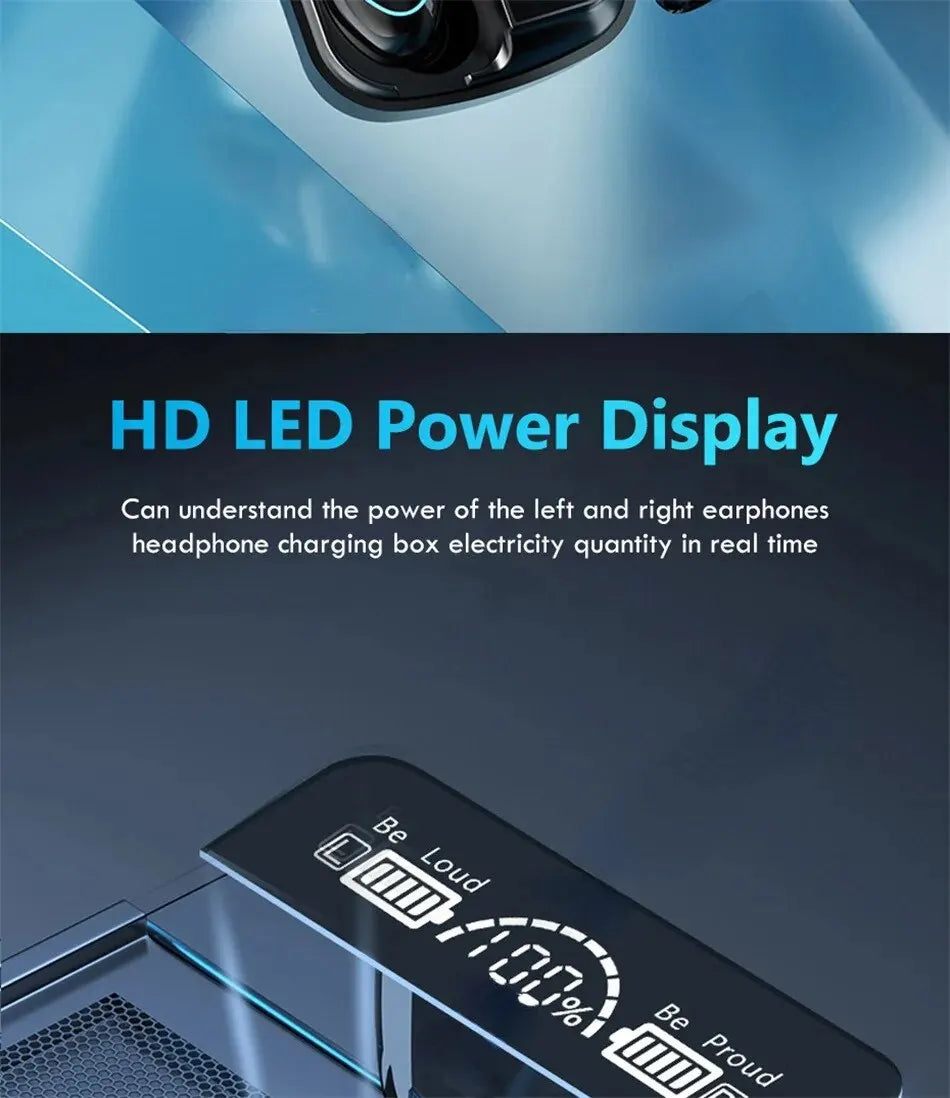 TWS Bluetooth In-Ear Earphones – Hi-Fi 3D Sound, Low Latency, Long Battery Life