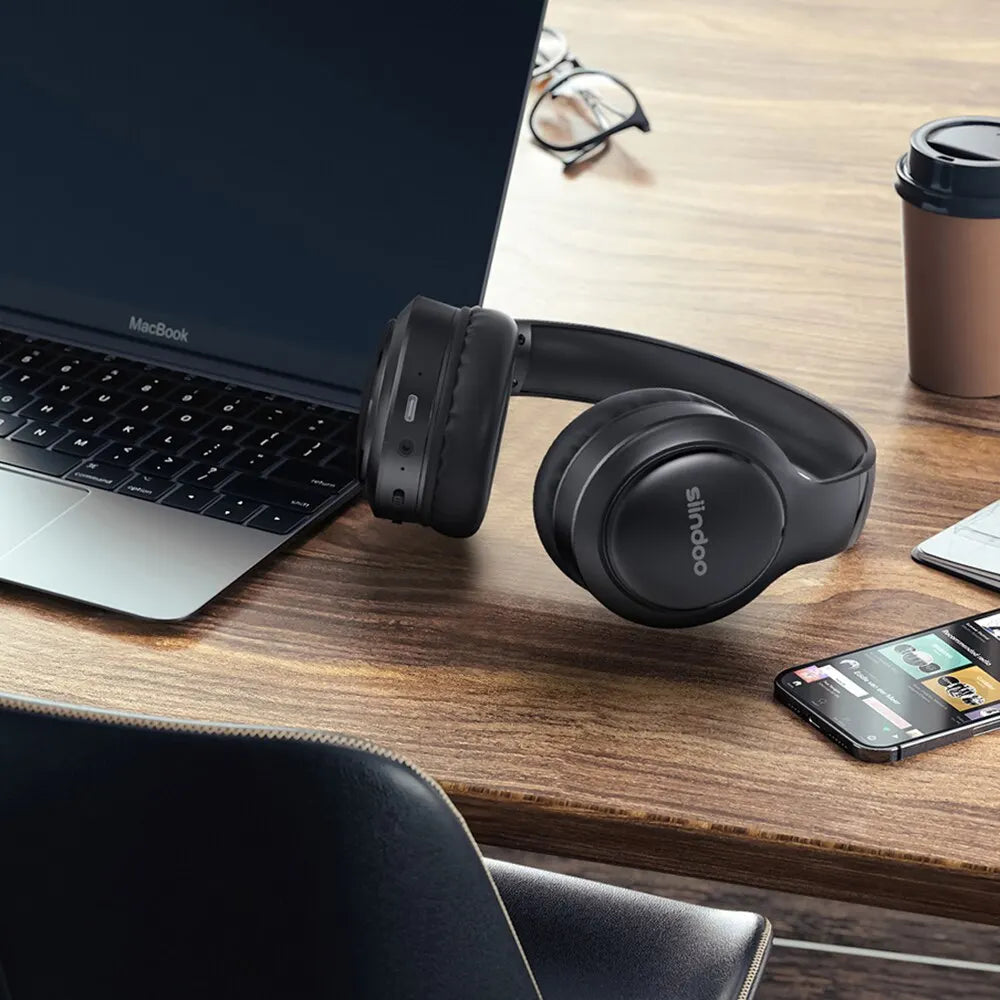 Siindoo JH-919 Bluetooth Headphones – 28H Playtime, Super Bass