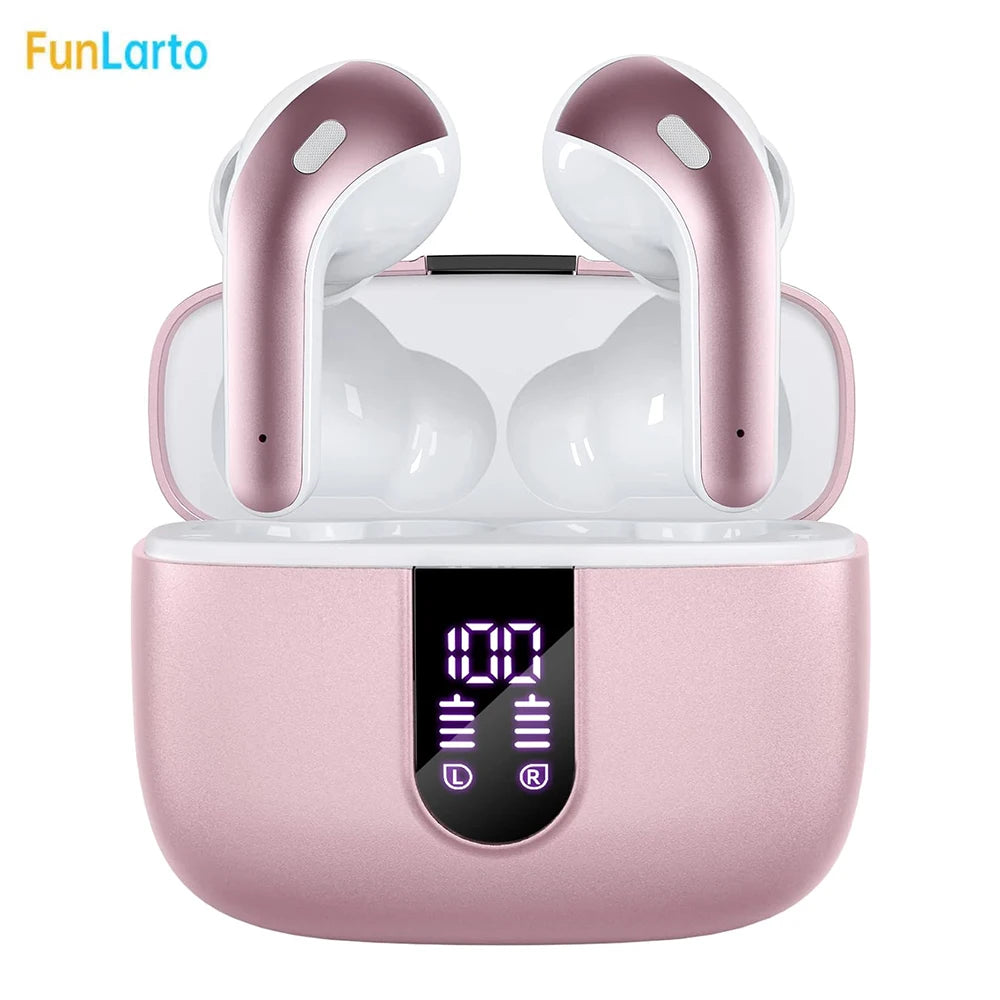 Funlarto Wireless Earbuds – 50H Playtime, Deep Bass, Waterproof