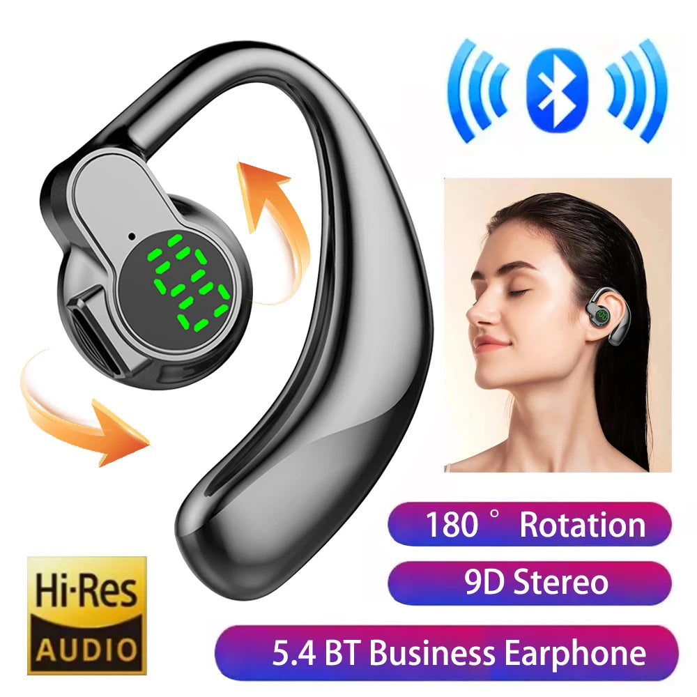 CUGUU Bluetooth 5.4 Ear Hook Headset with ENC & 20H Battery – audio-accessory