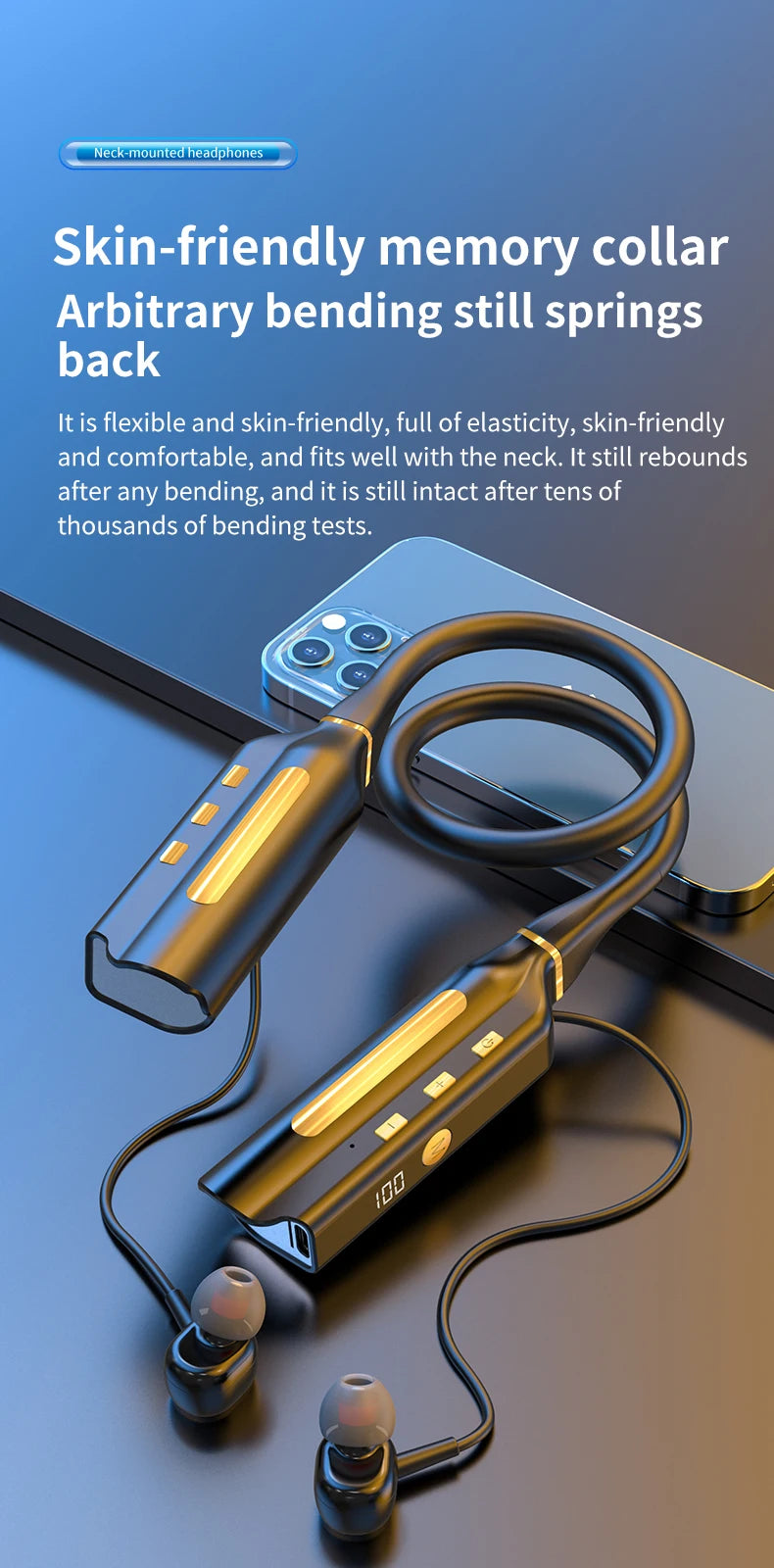 Luxuglow 10000mAh Bluetooth Earphones – Noise Cancelling & Power Bank