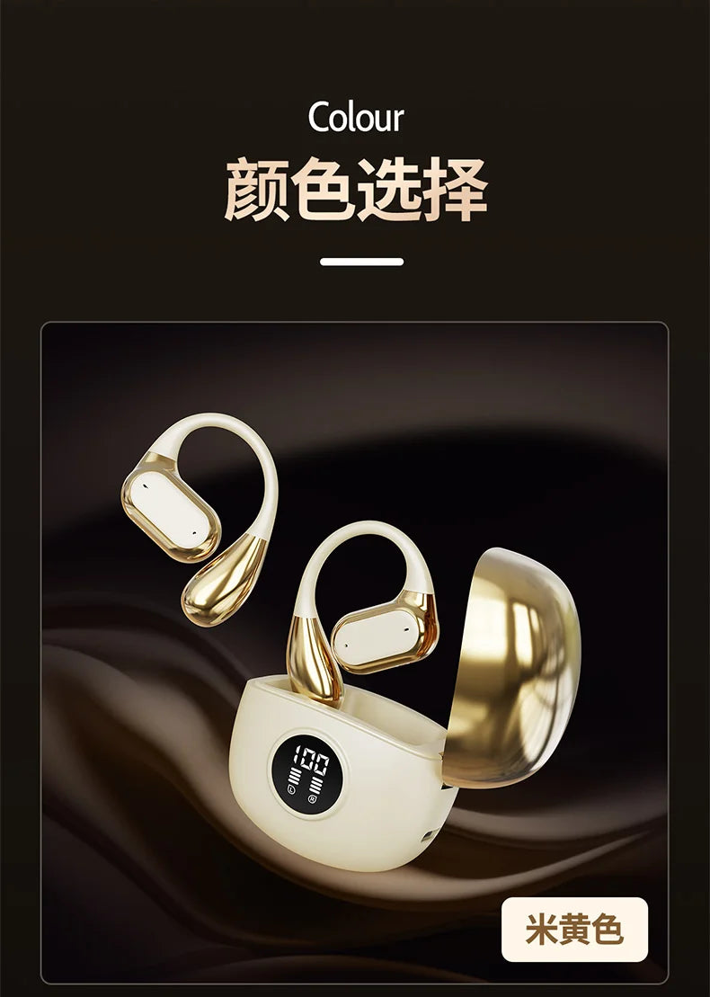 Bluetooth 5.3 Ear Hook Headphones – Wireless, Waterproof & HiFi