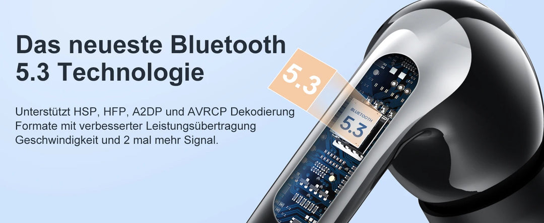 TWS Bluetooth 5.3 ANC Earphones – 36H Playtime, Alexa Support