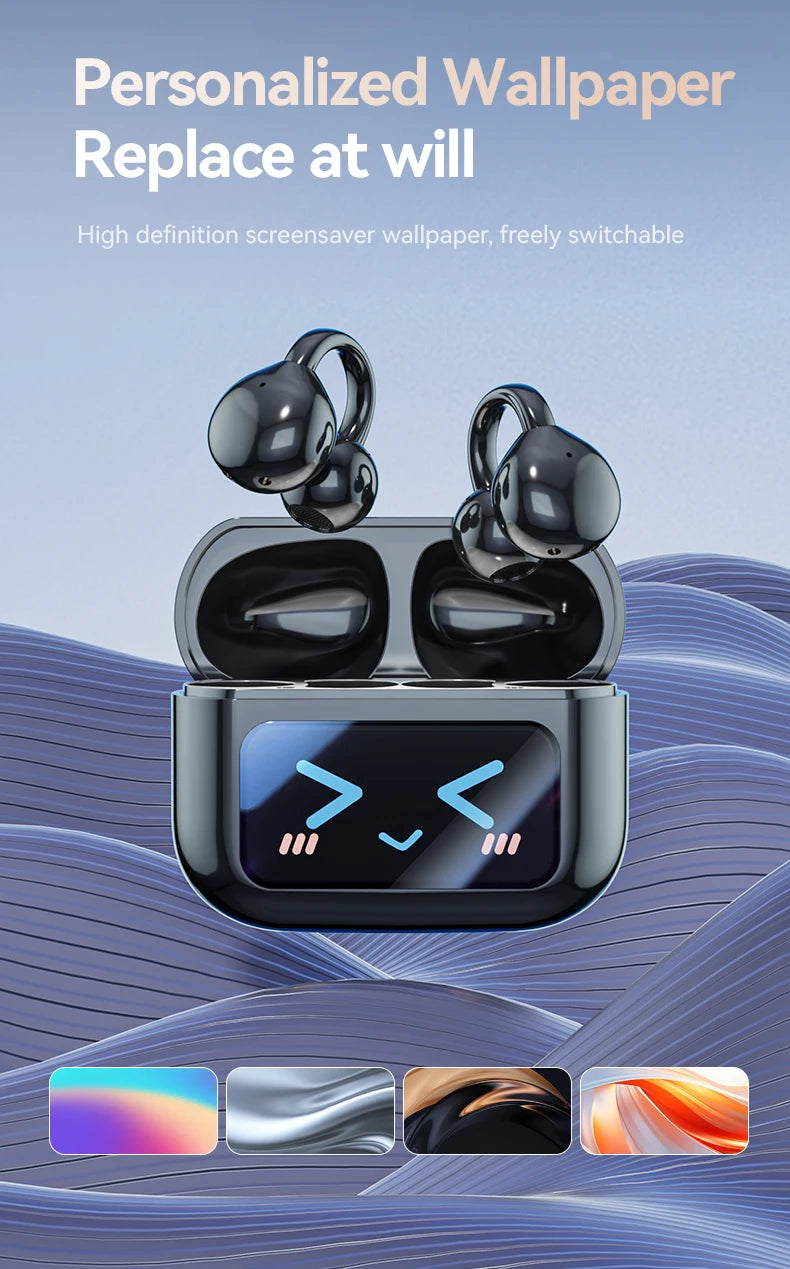 WJOY M100 Bluetooth 5.4 Clip-On Earphones – Translation & Waterproof