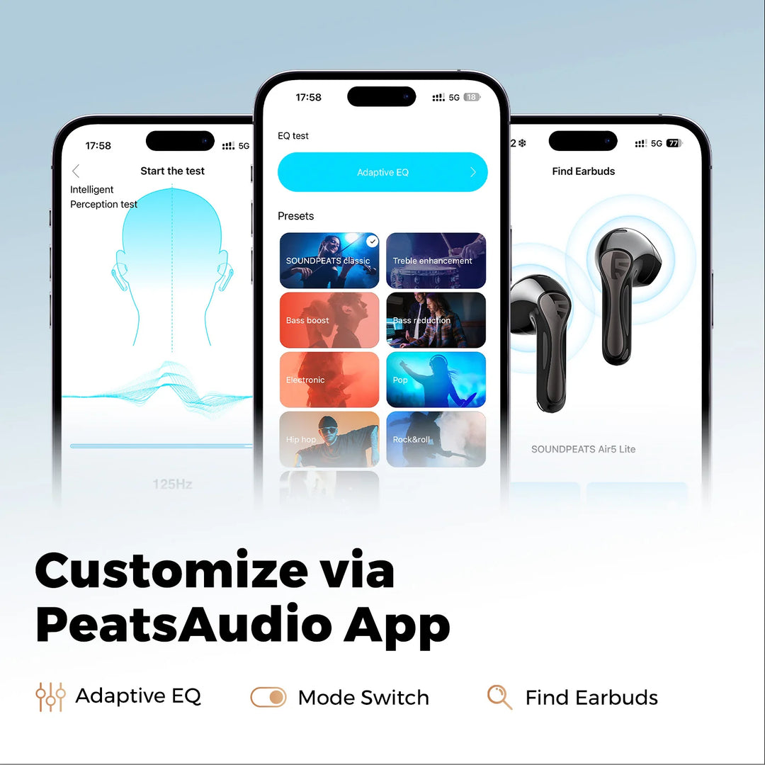 SoundPEATS Air5 Lite – Hi-Res Wireless Earbuds, Waterproof