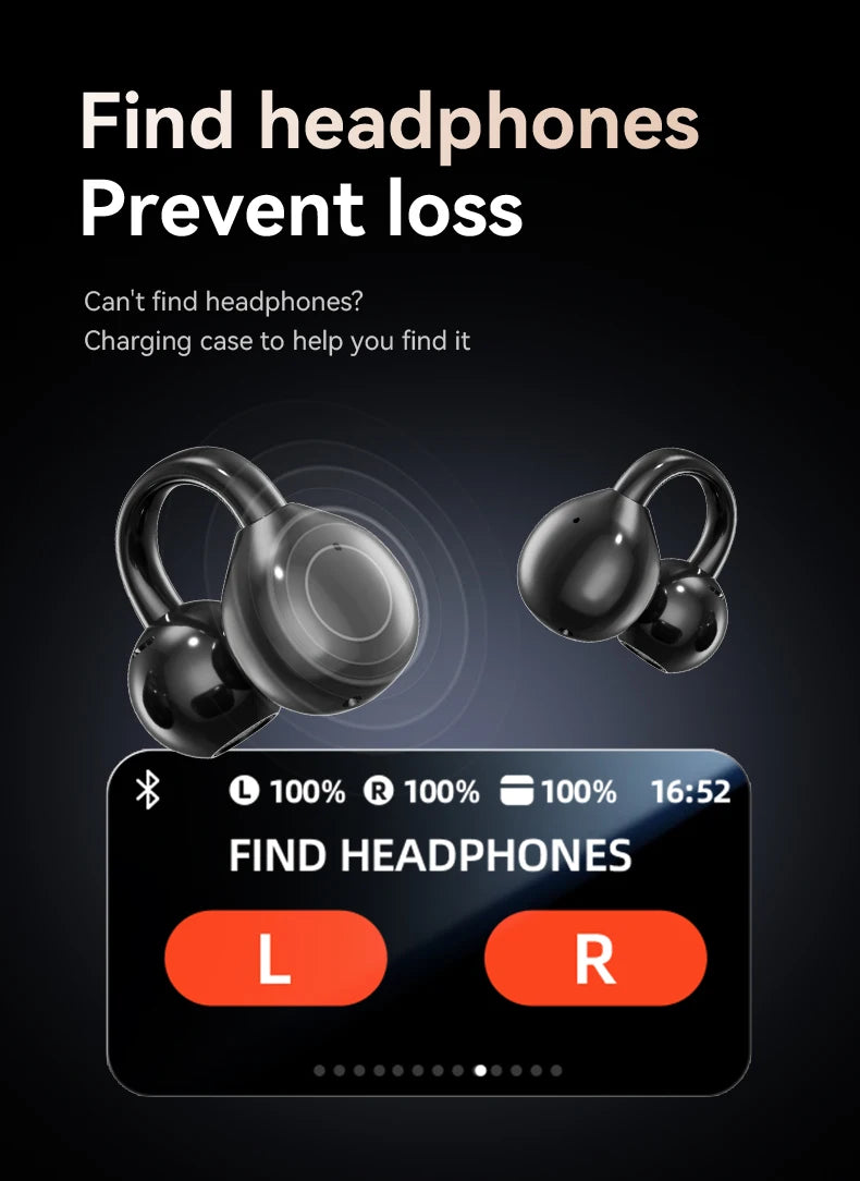 WJOY M100 Bluetooth 5.4 Clip-On Earphones – Translation & Waterproof