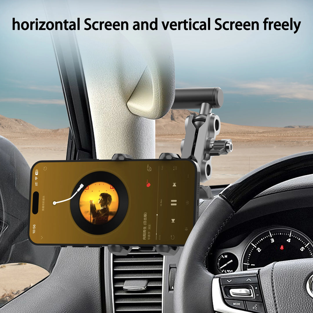 Car A-Pillar Handle Phone Holder – Truck & Off-Road Armrest Mount