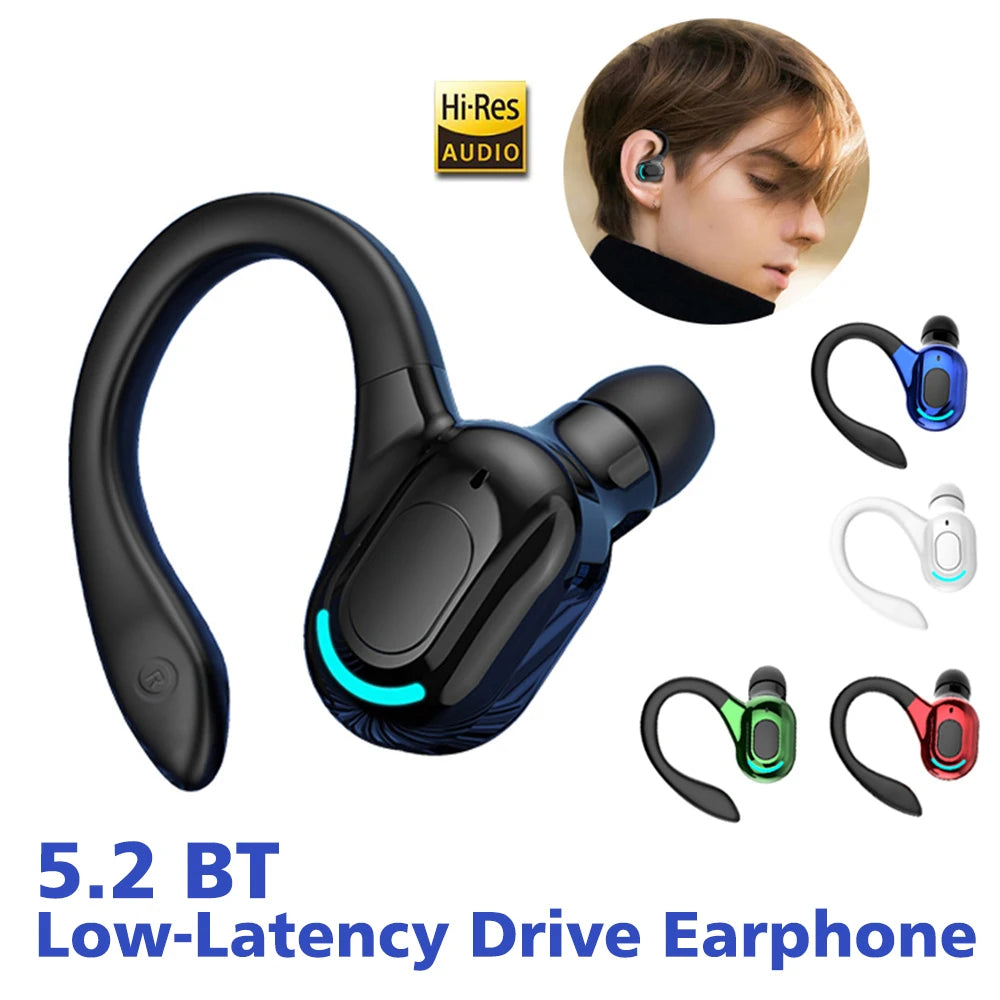 Virwir Bluetooth 5.2 Ear Hook Earbuds – ANC, HiFi Stereo, 60H