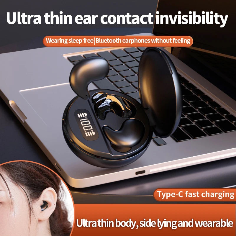 FANHANG TWS Bluetooth Earphones – ANC, Stereo, Sports