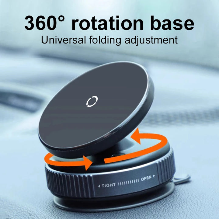 Magnetic Vacuum Car Phone Holder – 360° Dashboard Mount for iPhone & Android – car-accessory