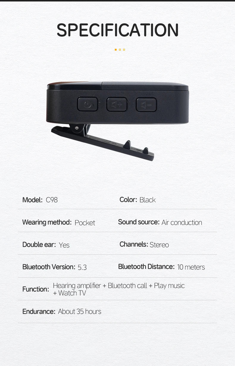 Situ Wireless Hearing Aid Earphones – Rechargeable & Bluetooth