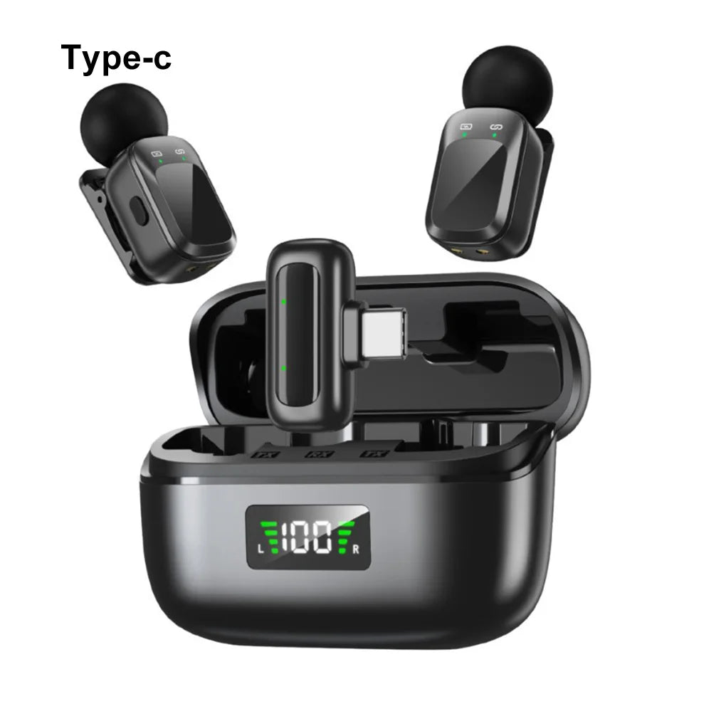 Wireless Magnetic Monitor & Lavalier Mic Kit for Vlogging & Streaming