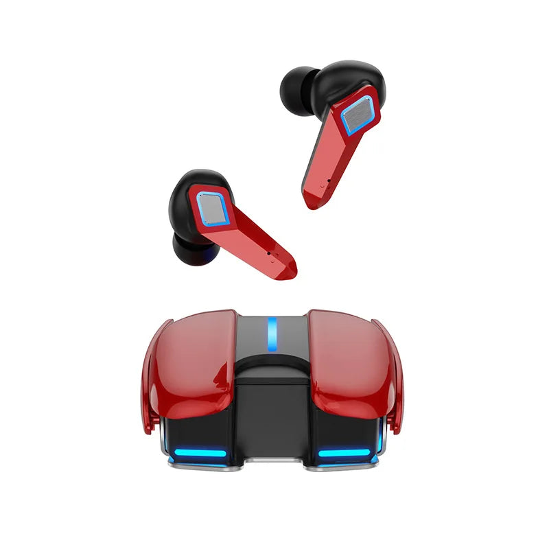 PloutoRich Bluetooth 5.0 Gaming Earbuds – Dual Mode, LED
