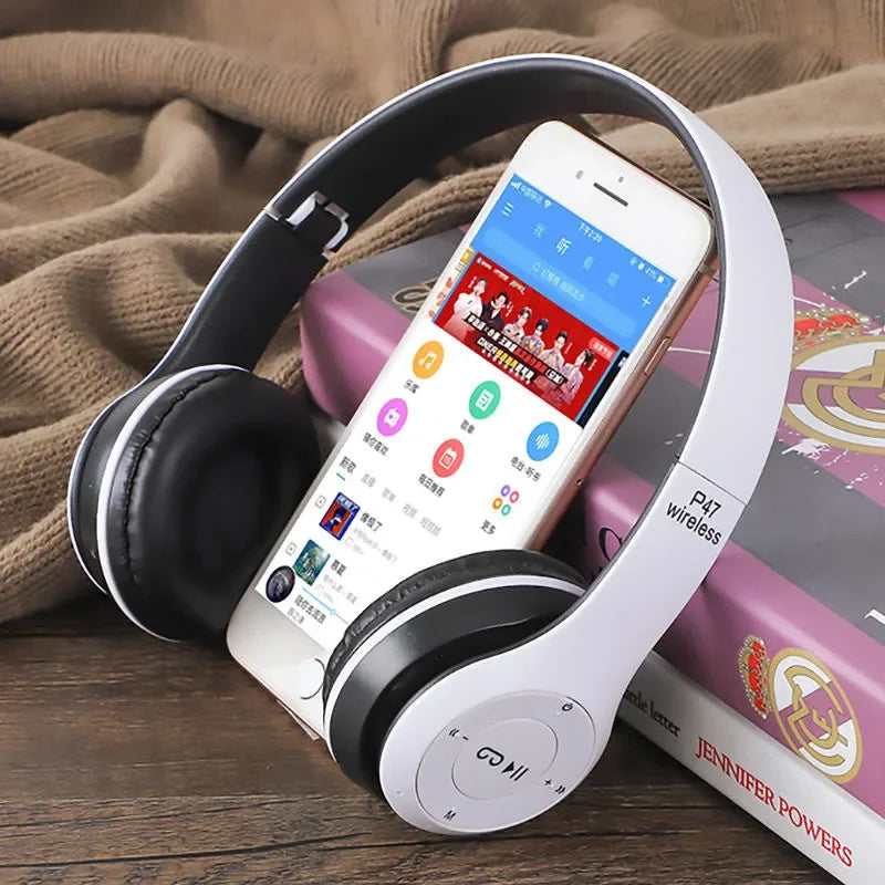 EDUP P47 Bluetooth 5.0 Wireless & Wired Headphones – 40mm Drivers, Stereo Sound, Adjustable Design