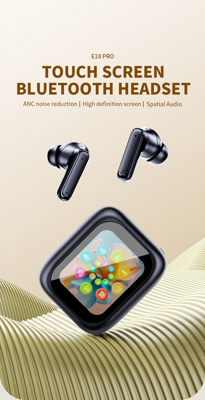 INMAS E18 Pro Bluetooth 5.4 Earbuds with LED Touch & ANC – audio-accessory