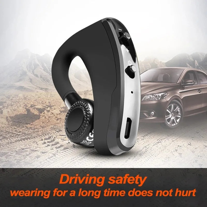 Fomscvka V9 Wireless Ear Hook Headset – HiFi Hands-Free