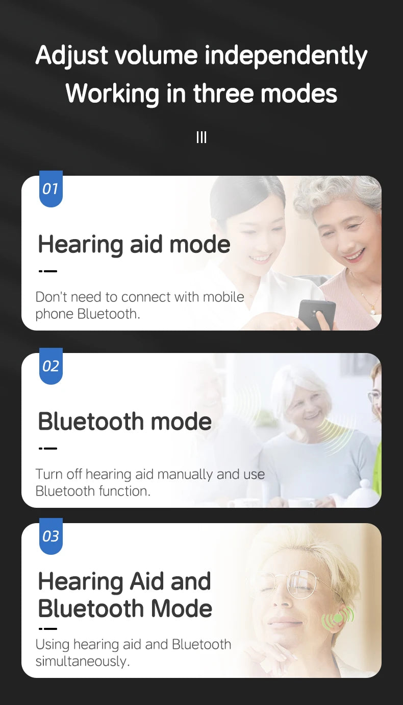 Situ Wireless Hearing Aid Earphones – Rechargeable & Bluetooth