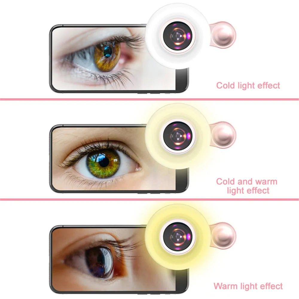 15X Macro Lens with LED Ring Light – Clip-On Smartphone Camera Accessory – tech-gadget