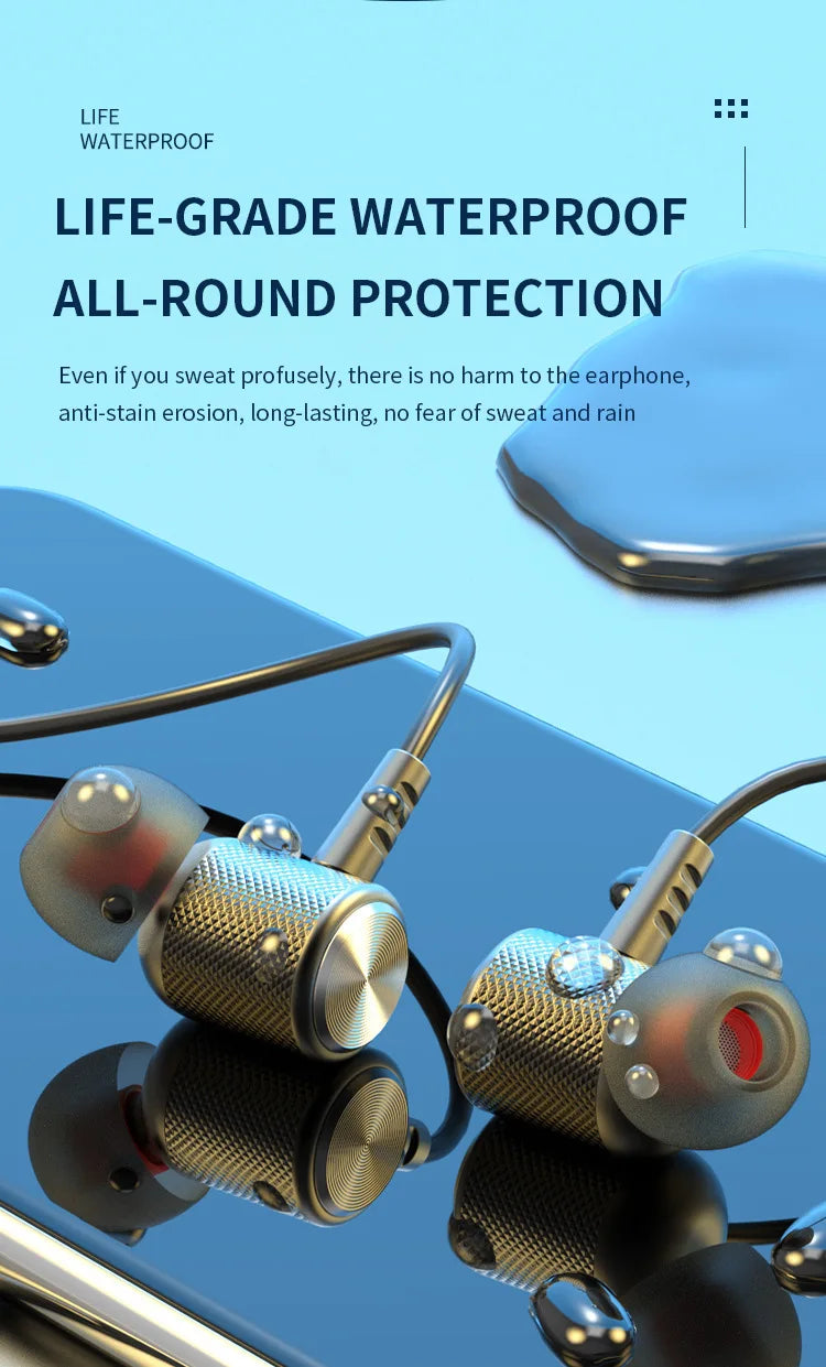 Fone Wireless Bluetooth Neckband Earphones with Mic – Magnetic Sport Headset for Gym & Travel