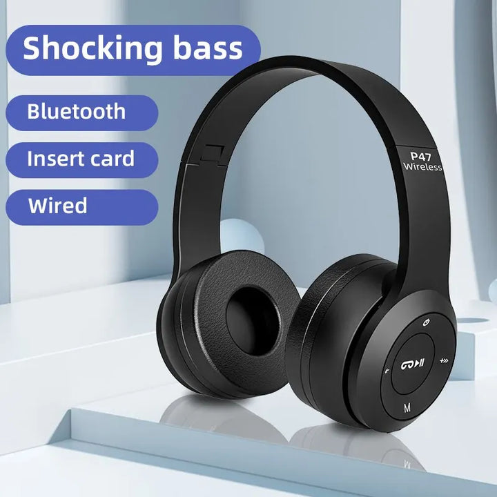 Briame P47 Bluetooth 5.0 Headphones – Foldable HiFi Stereo Over-Ear Wireless Headset with Mic – audio-accessory