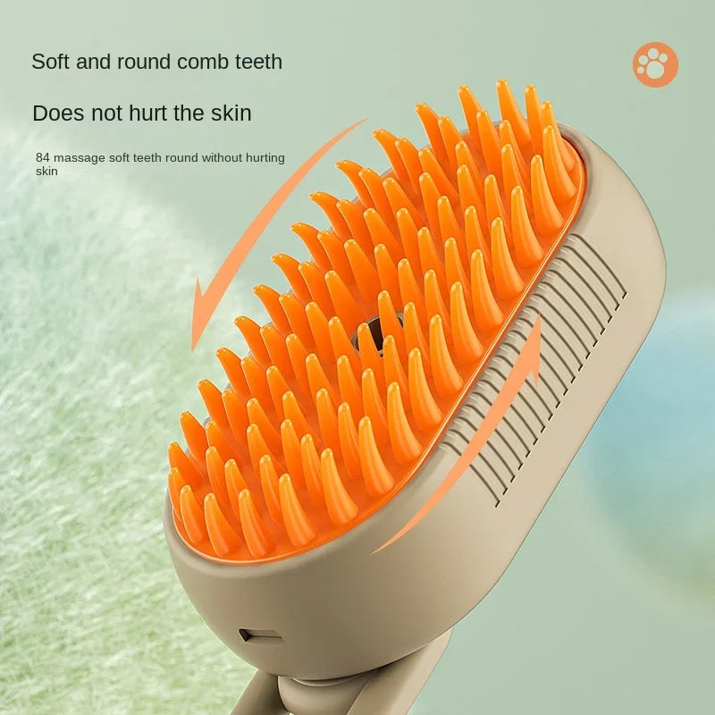 Electric Spray Massage Comb for Pets – Grooming & De-Shedding Tool