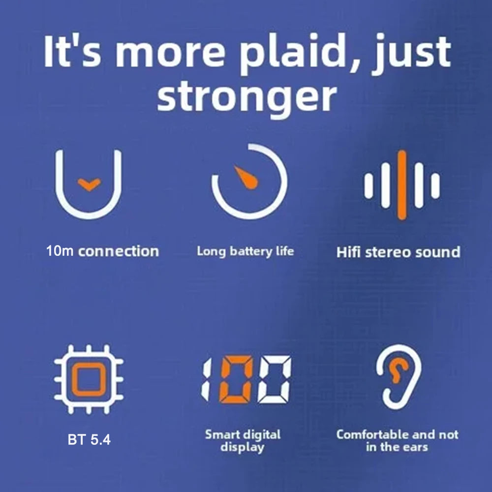 CUGUU Bluetooth 5.4 Ear Hook – Rotatable ENC Noise Cancelling