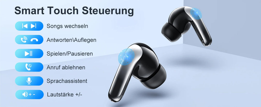 TWS Bluetooth 5.3 ANC Earphones – 36H Playtime, Alexa Support