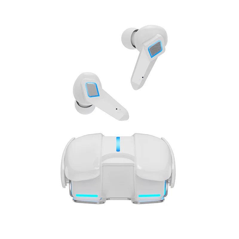 PloutoRich Bluetooth 5.0 Gaming Earbuds – Dual Mode, LED