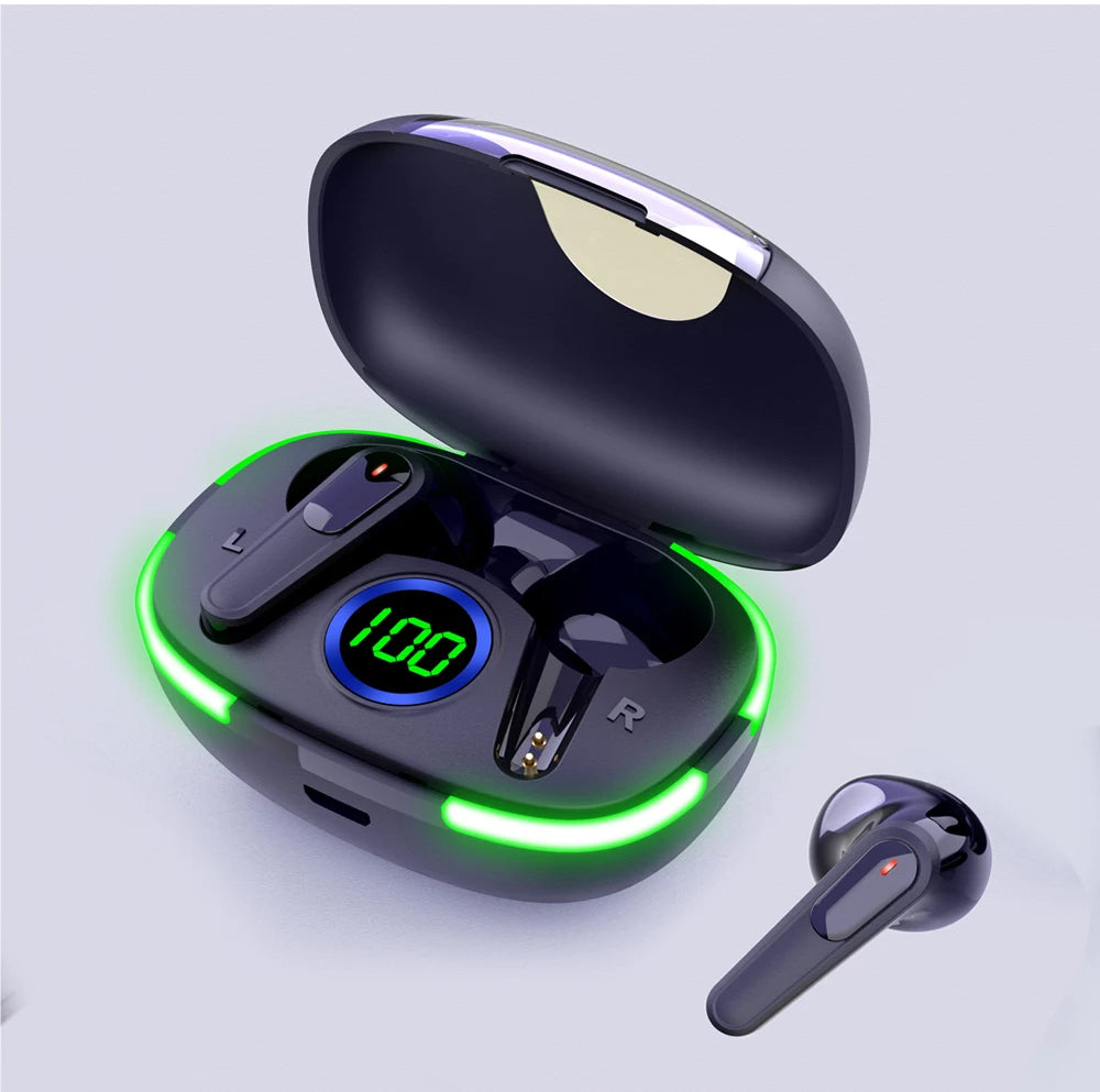 PRO 80 TWS Bluetooth 5.3 Earphones – LED Display, Hi-Fi Sound & IPX4 Waterproof