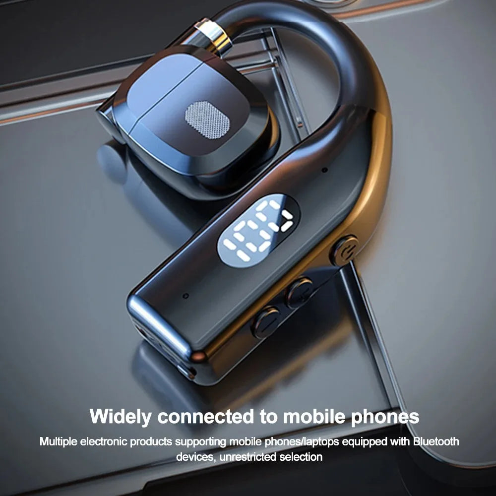 STTKGZD Bluetooth 5.3 Helmet Headset – Open-Air, ENC Noise Reduction, LED Display