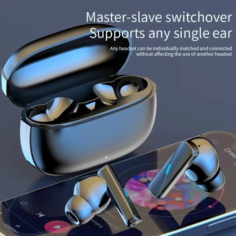 Bluetooth 5.3 Noise-Cancelling Earbuds – Waterproof & Wireless