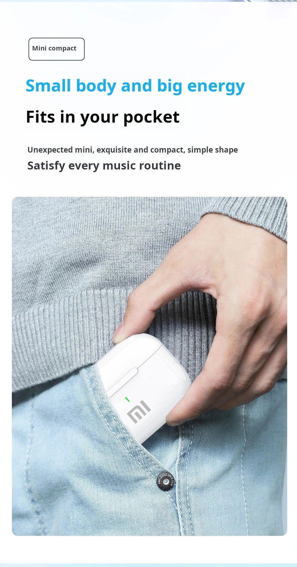 XIAOMI MIJIA A7 Wireless Bluetooth Earphones – ANC HiFi Earbuds with 30-Hour Battery