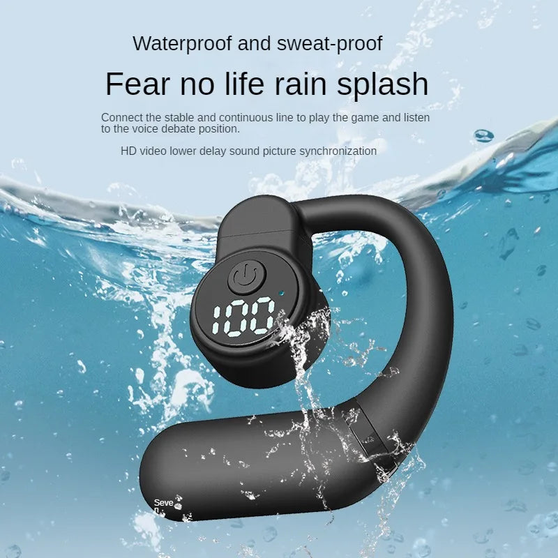 Kebidumei HOWS02 Ear Hook – Bluetooth 5.3 Noise Cancelling