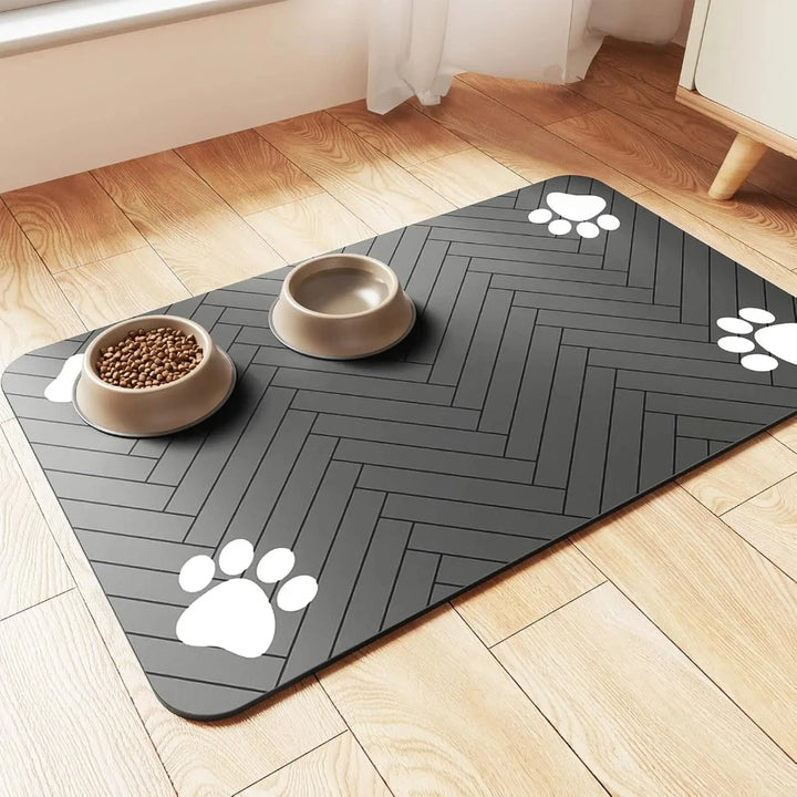 Pet Feeding Mat – Absorbent & Waterproof Dog & Cat Bowl Placemat