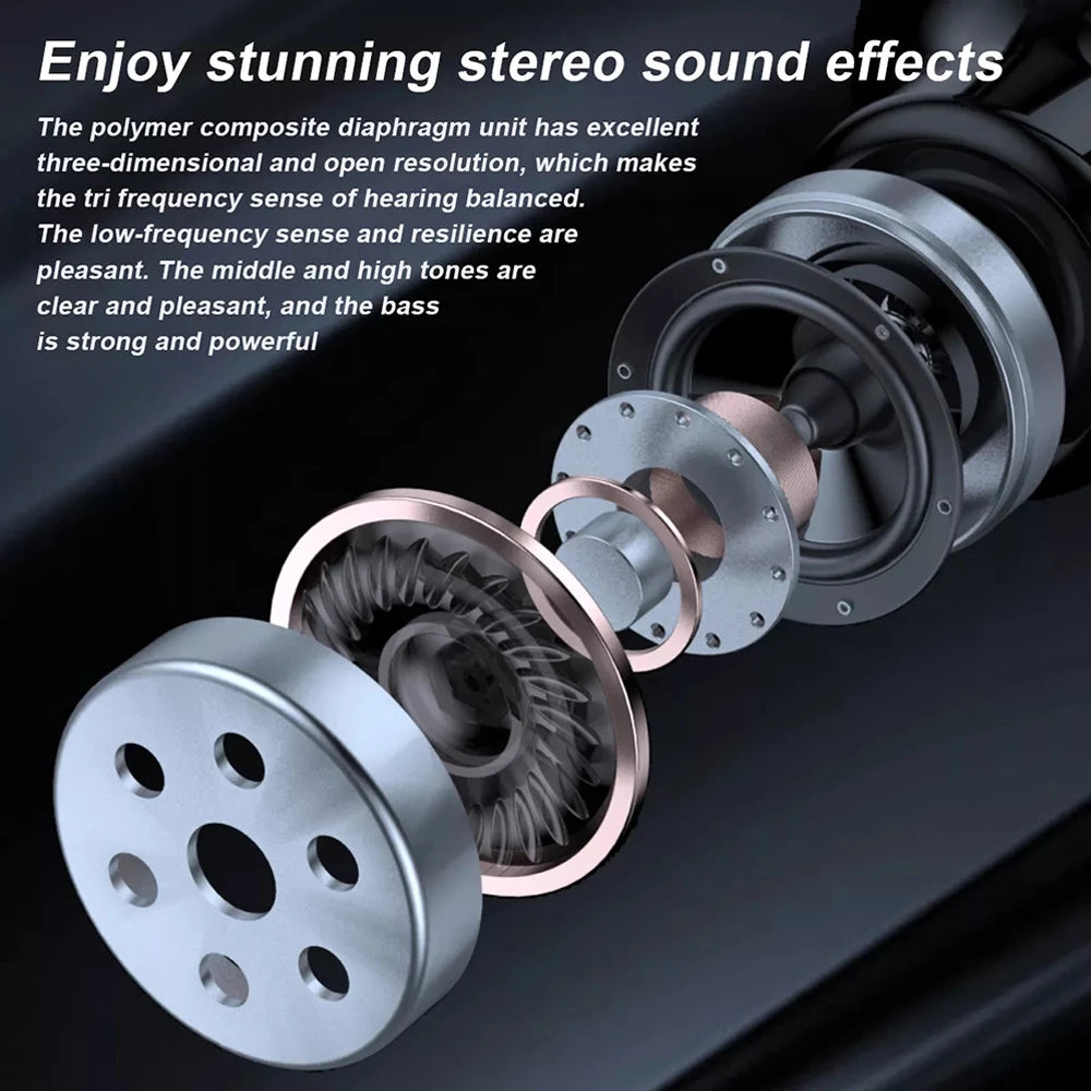 Virwir Bluetooth 5.2 Ear Hook Earbuds – ANC, HiFi Stereo, 60H