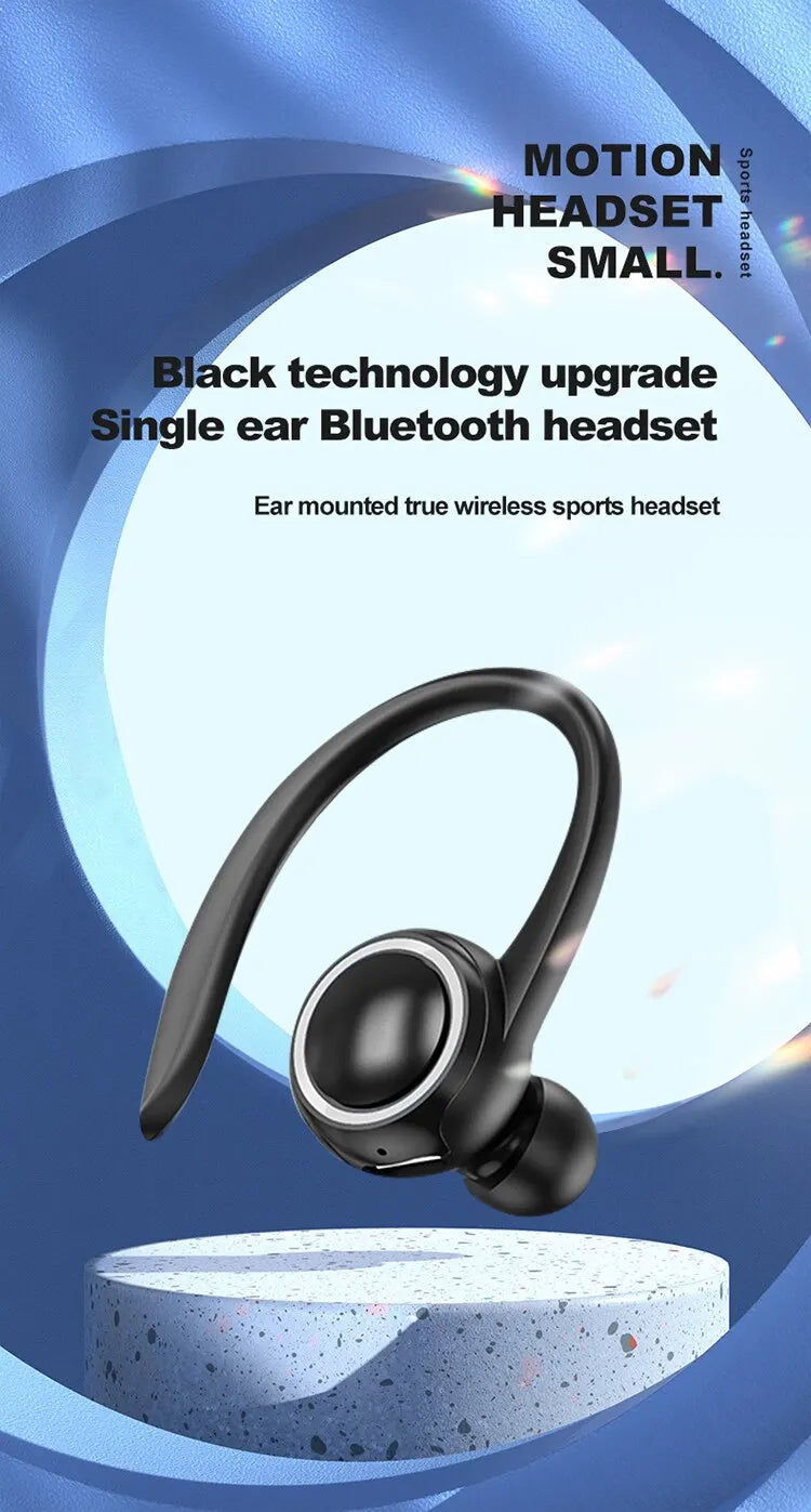 S10 Single-Ear Bluetooth 5.2 Headset – Sports, Noise Reduction