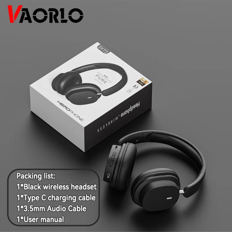 VAORLO Bluetooth 5.3 Headphones – Wireless/Wired with Mic