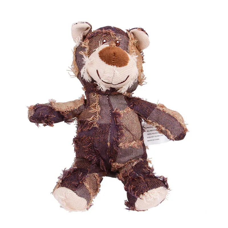 Squeaky Plush Teddy Dog Toy – Soft & Durable Chew Toy