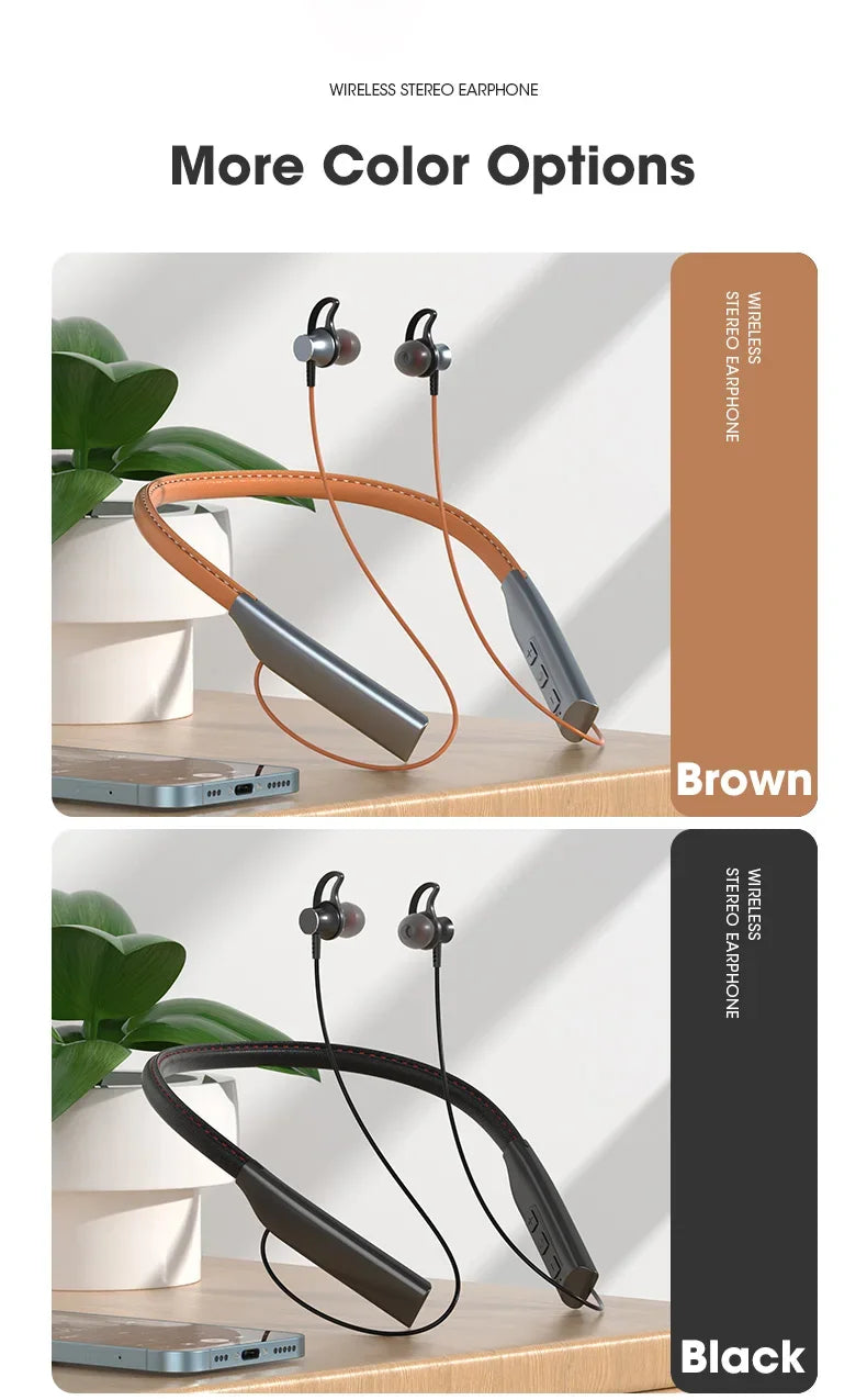 Lamgool Sports Wireless Earphones – Bluetooth 5.0, IPX5, SD Card