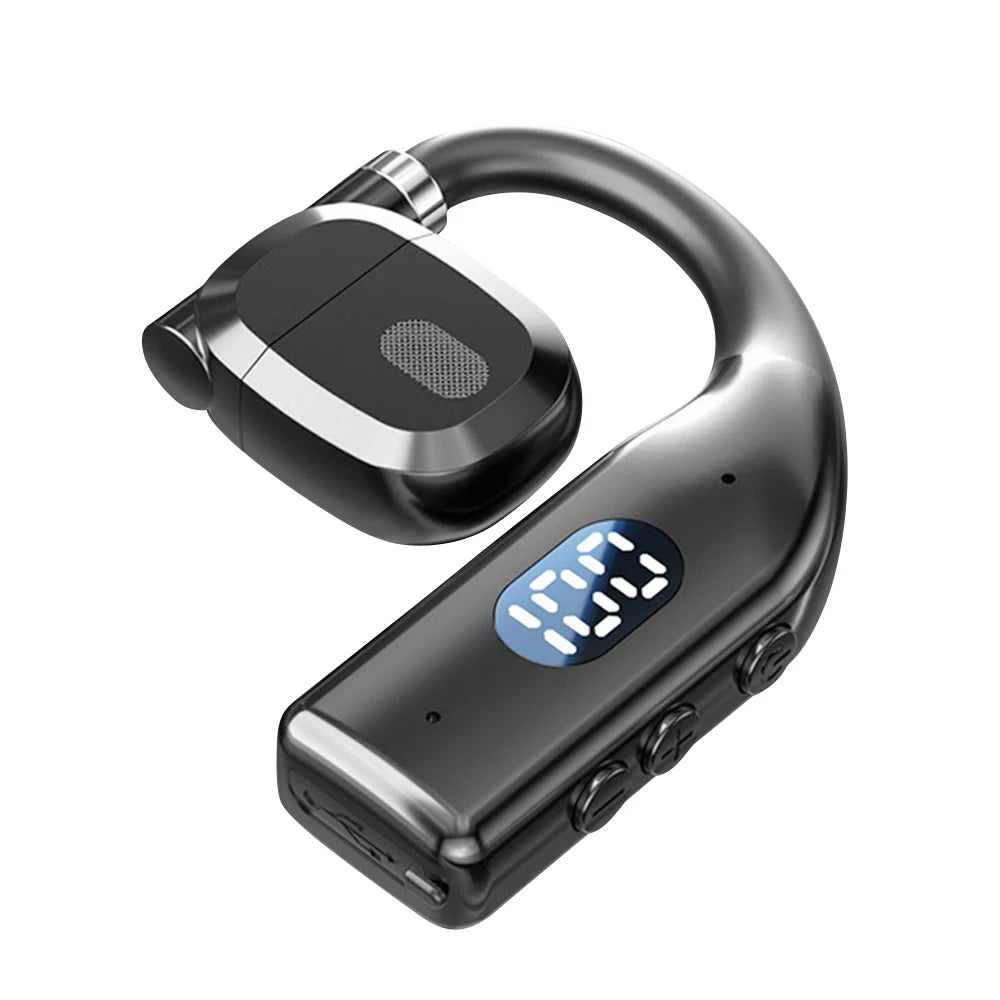 CUGUU Air Conduction Bluetooth 5.3 Headset – Open-Ear, 15H Battery, Rotatable Ear-Hook