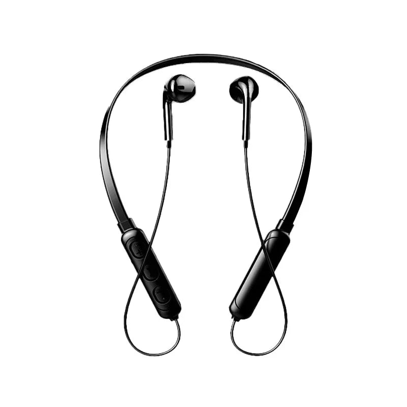 Bluetooth 5.4 Neckband Earphones – 9D Stereo, Noise Reduction, Sports