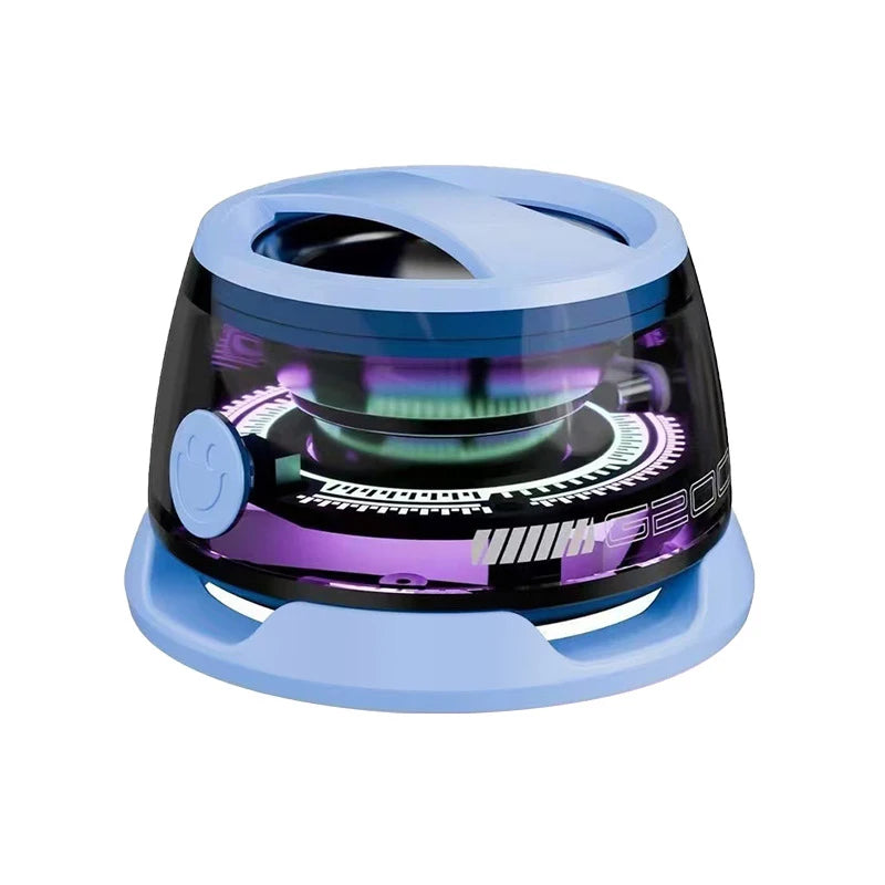 VIKEFON Mini Bluetooth Speaker – Magnetic RGB Speaker with Deep Bass & Bluetooth 5.3