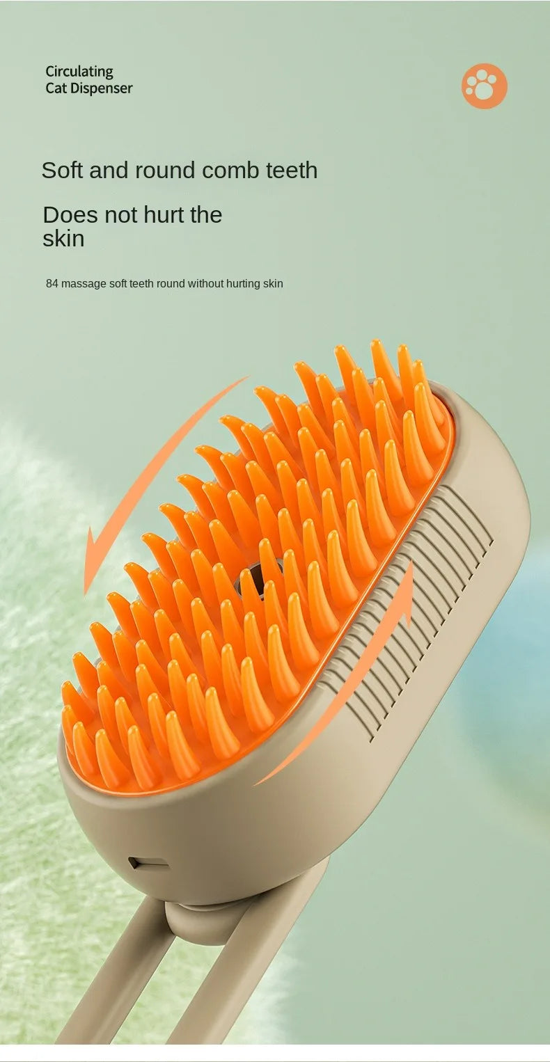 Electric Spray Massage Comb for Pets – Grooming & De-Shedding Tool