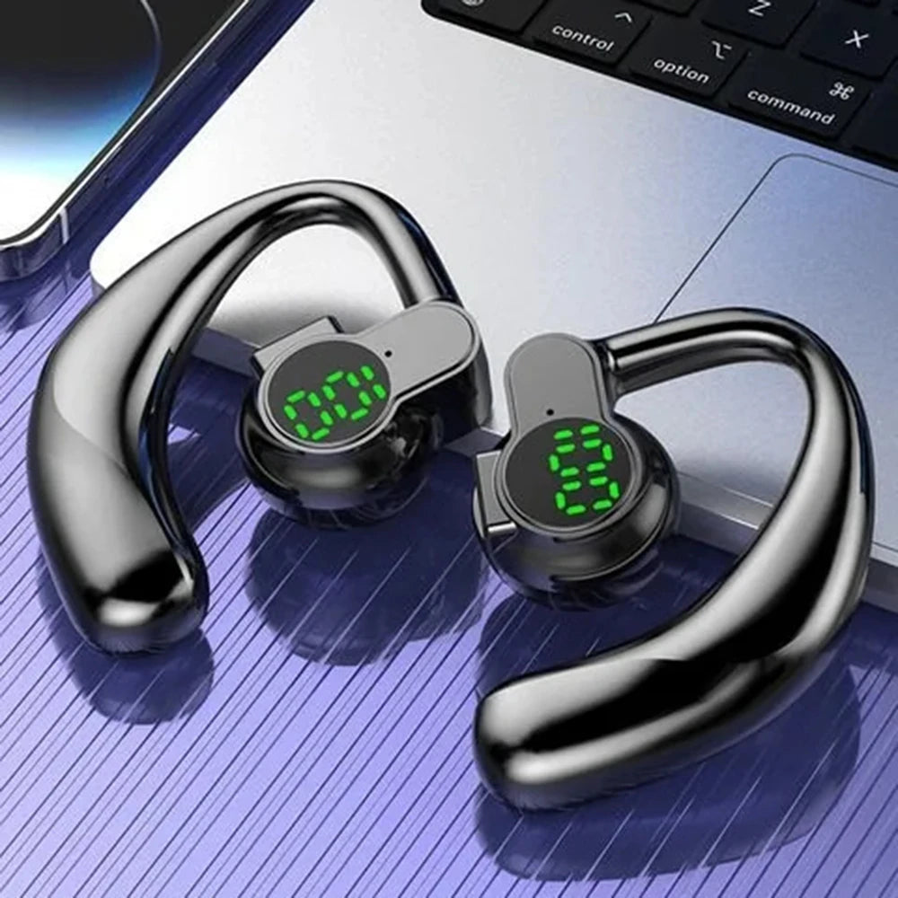 CUGUU Bluetooth 5.4 Ear Hook Headset with ENC & 20H Battery – audio-accessory