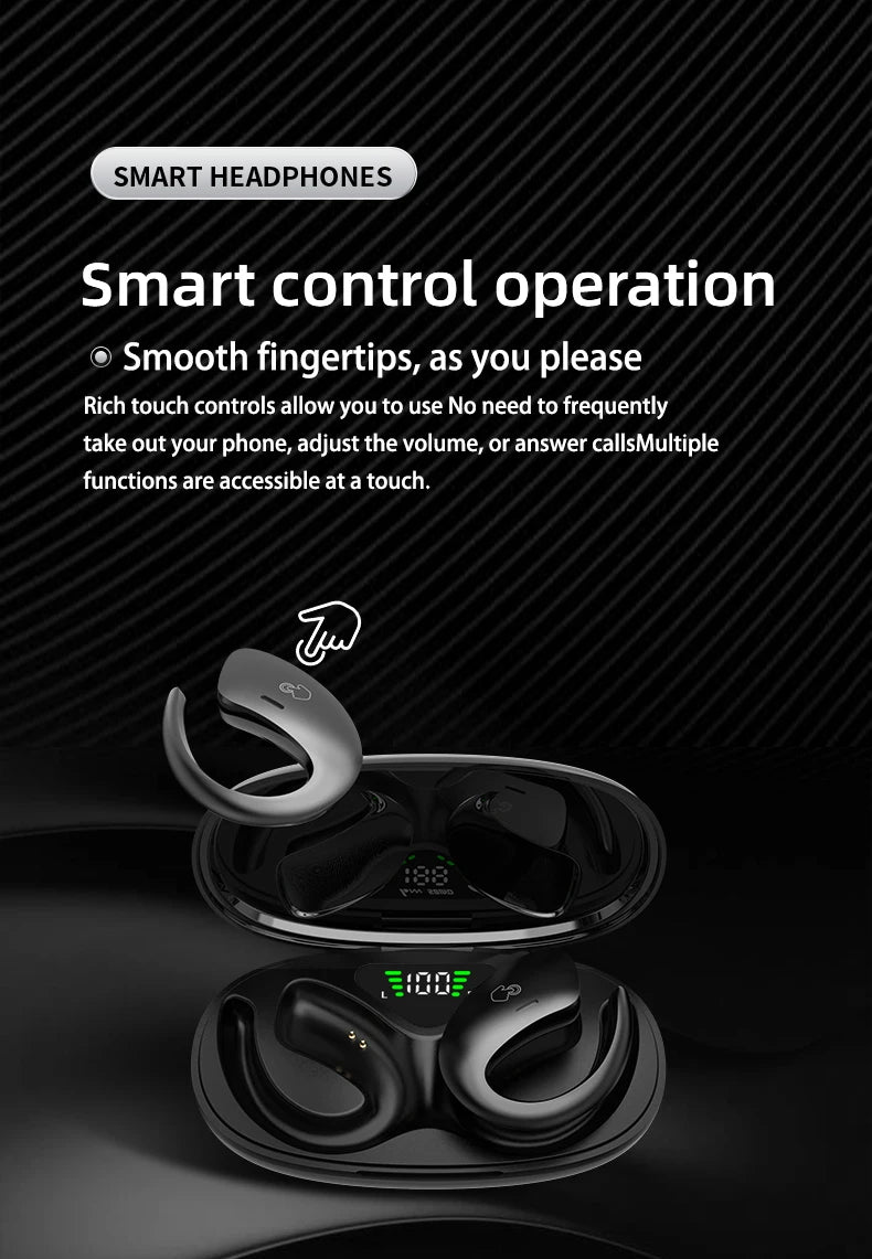 SHUKE Bluetooth 5.3 Earphones – Wireless, Waterproof, TWS Audio