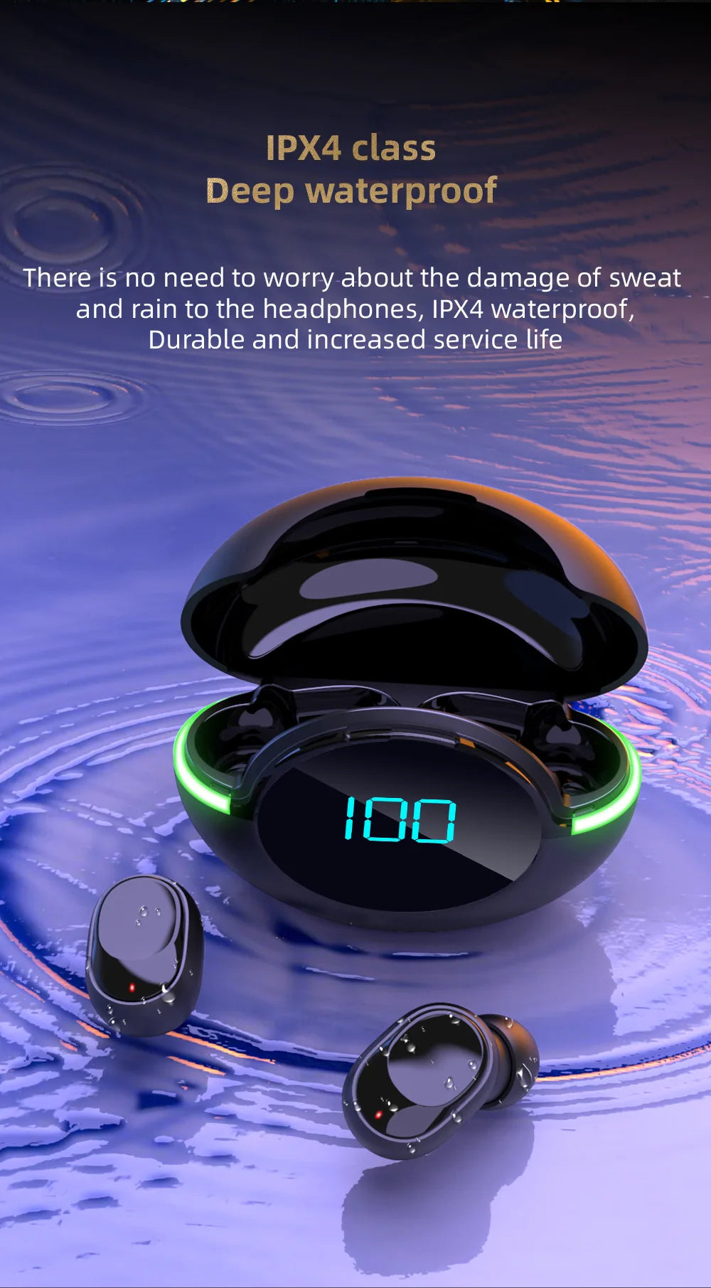 Y80 Bluetooth 5.2 ANC Earphones – True Wireless with Mic – audio-accessory