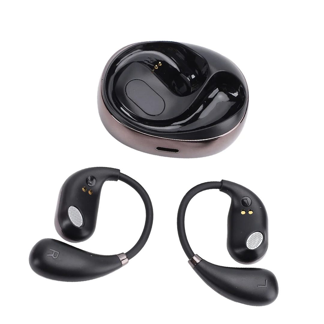 Qiilu AI Translation Ear Hook Earphones – 80 Languages & Stereo