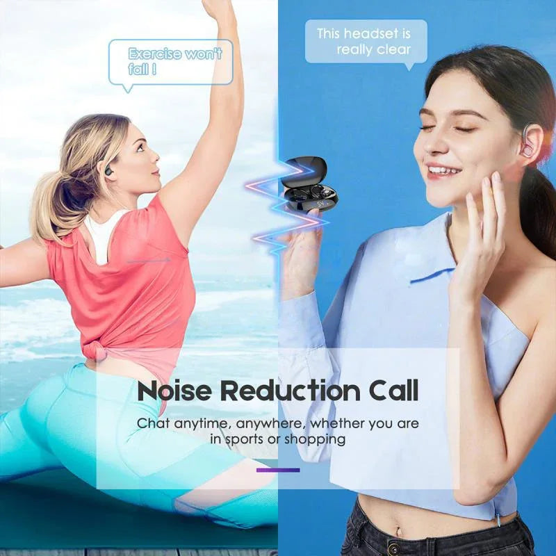 OLEVO Bluetooth 5.3 Ear Hook Earbuds – ANC, IPX6, HiFi Sound