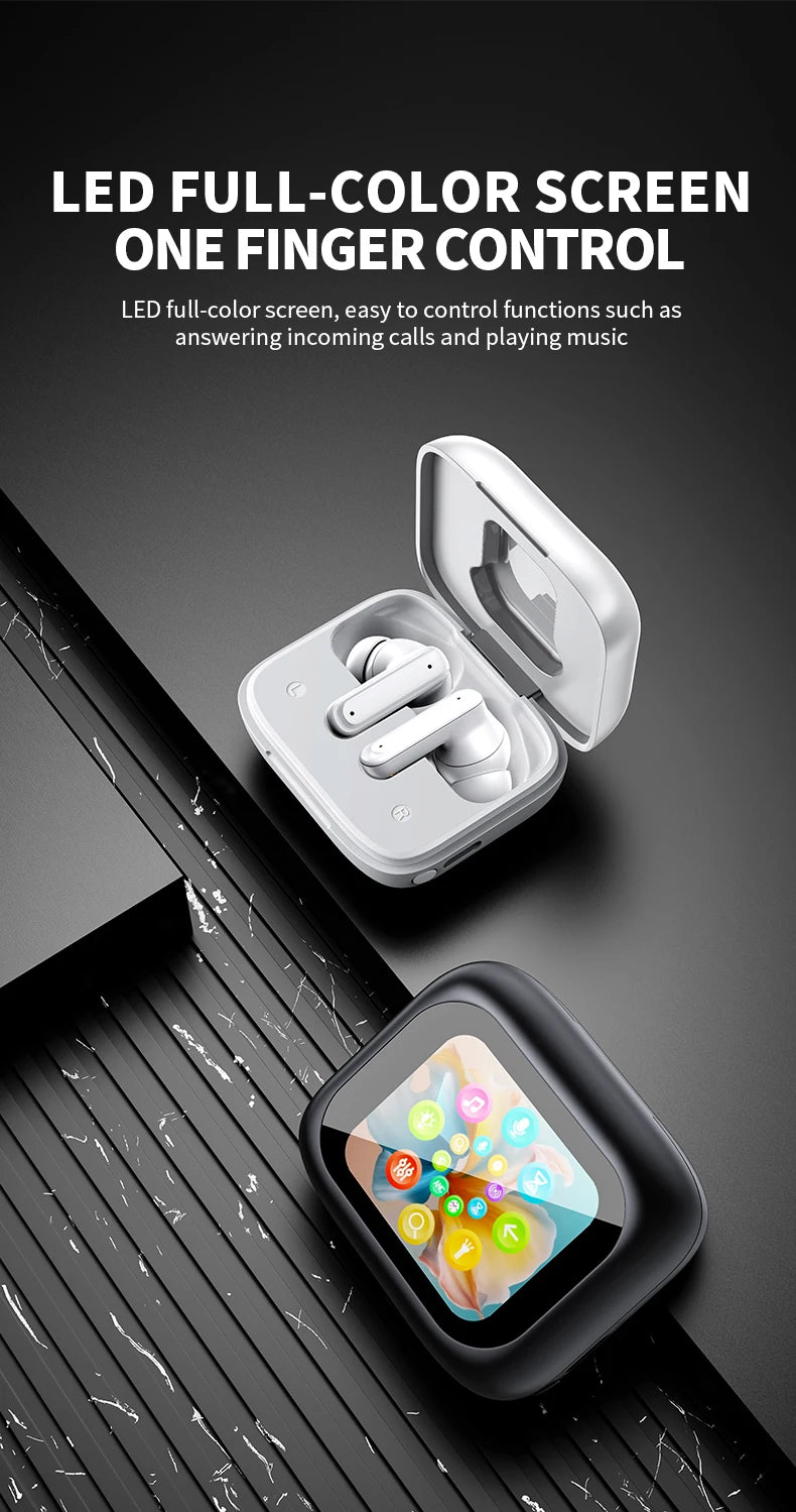 INMAS E18 Pro Bluetooth 5.4 Earbuds with LED Touch & ANC – audio-accessory